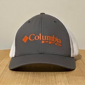 Columbia PFG Hat- Charcoal and White